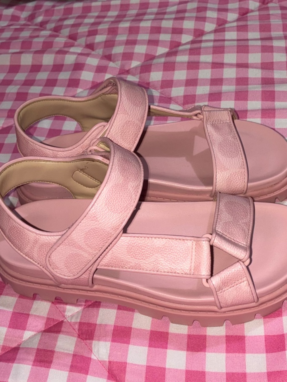Pink Coach Sig Sport Sandals - Picture 2 of 7